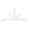 Ekena Millwork Vanguard Architectural Grade PVC Gable Bracket, 96"W x 48"H x 2"D x 6"F, 12/12 Pitch GBP096X48X0206VAN00 - alternate 3